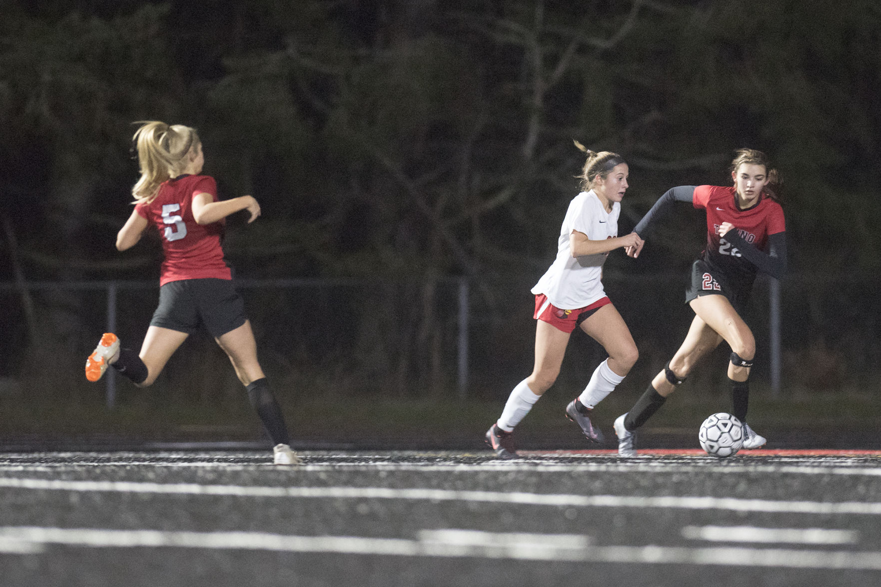 State 1A Girls Soccer Tournament Quarterfinals: Seattle Academy at Tenino (Nov. 16, 2019)